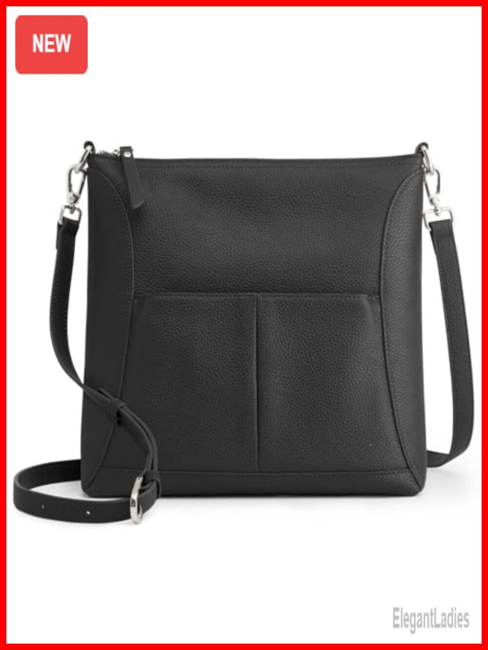 Genuine Leather Crossbody Bag RFID Blocking Travel Purse Multi-Compartment